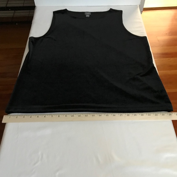CHICO’S Travelers Velvet Black Sleeveless Blouse Tank Top Shell Women’s Size XL - Picture 12 of 16